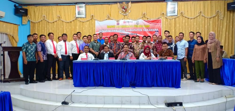 Rapat Koordinasi Pembinaan Gakkumdu Kabupaten Sukamara Tahun 2019