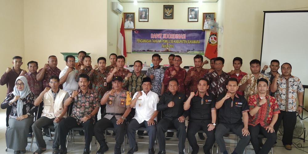 Rapat Koordinasi Pengawasan Tahapan Pemilu Se-Kabupaten Sukamara Tahun 2019