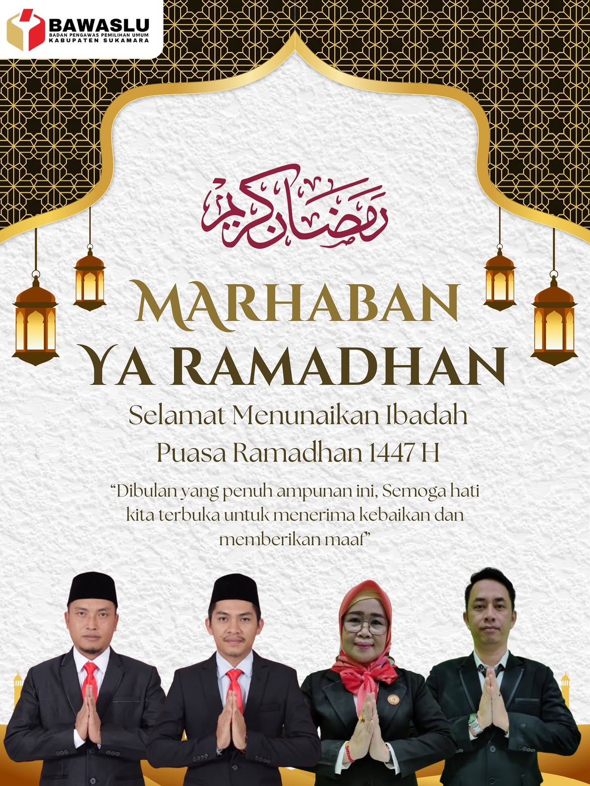 Bawaslu Kabupaten Sukamara Sambut Bulan Suci Ramadan 1447 H