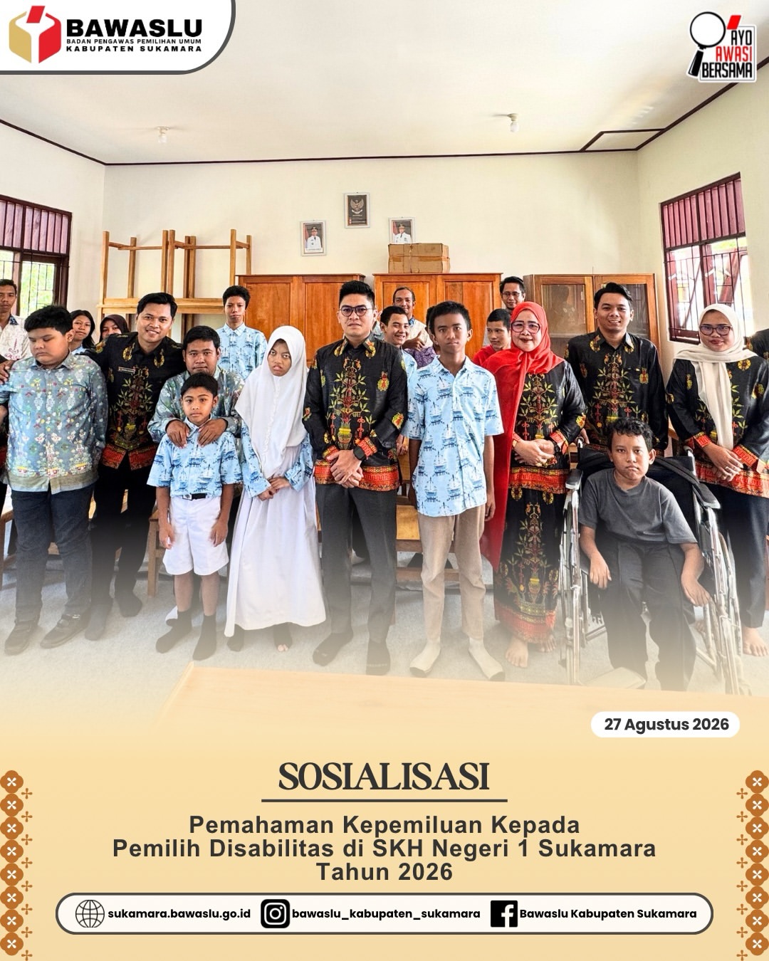 Sosialisasi Pemahaman Kepemiluan kepada Pemilih Disabilitas