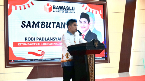Sambutan Ketua Bawaslu Kabupaten Sukamara
