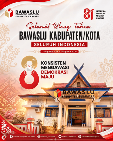 HUT Bawaslu Kabupaten/Kota Se-Indonesia