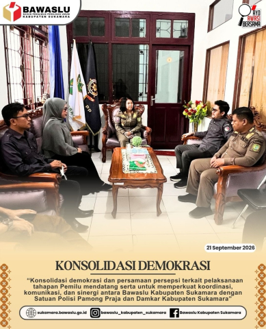Konsolidasi demokrasi bersama Satpol PP dan Damkar Kabupaten Sukamara