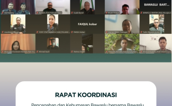 Rapat Koordinasi Pencegahan dan Kehumasan se-Kalimantan Tengah Secara Daring